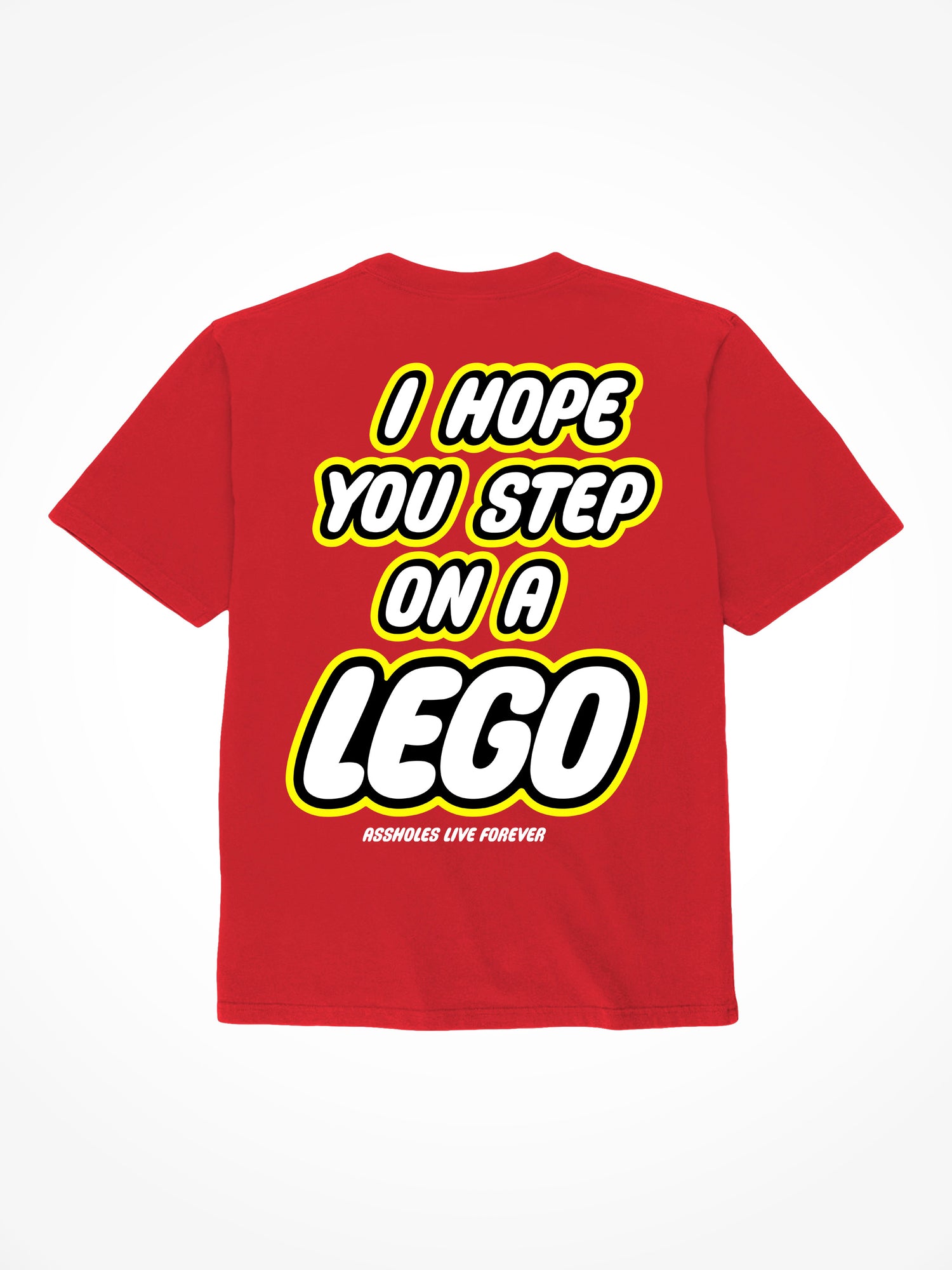 Step On A Lego - Red T-Shirt