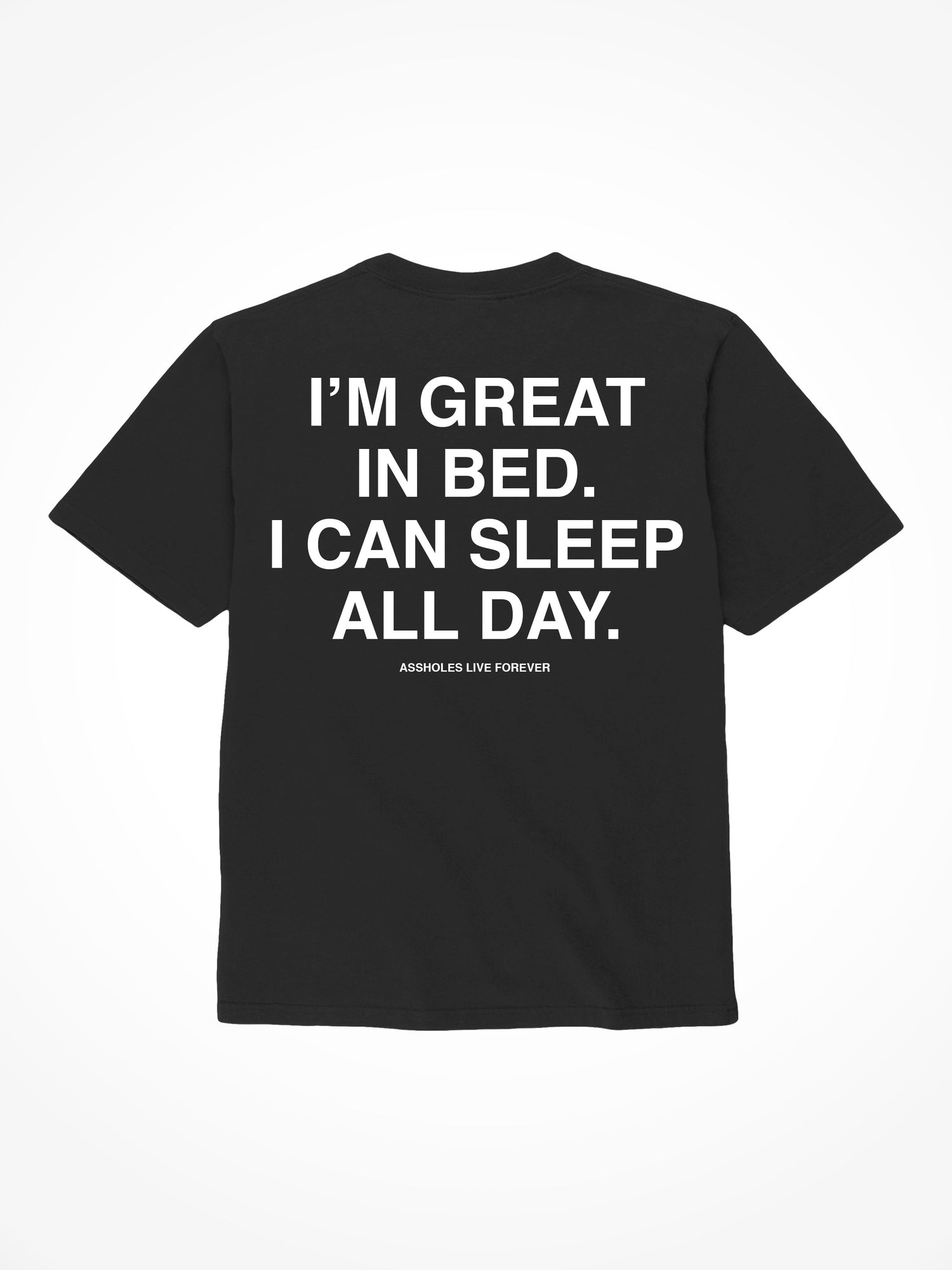 Great in Bed - Black T-Shirt