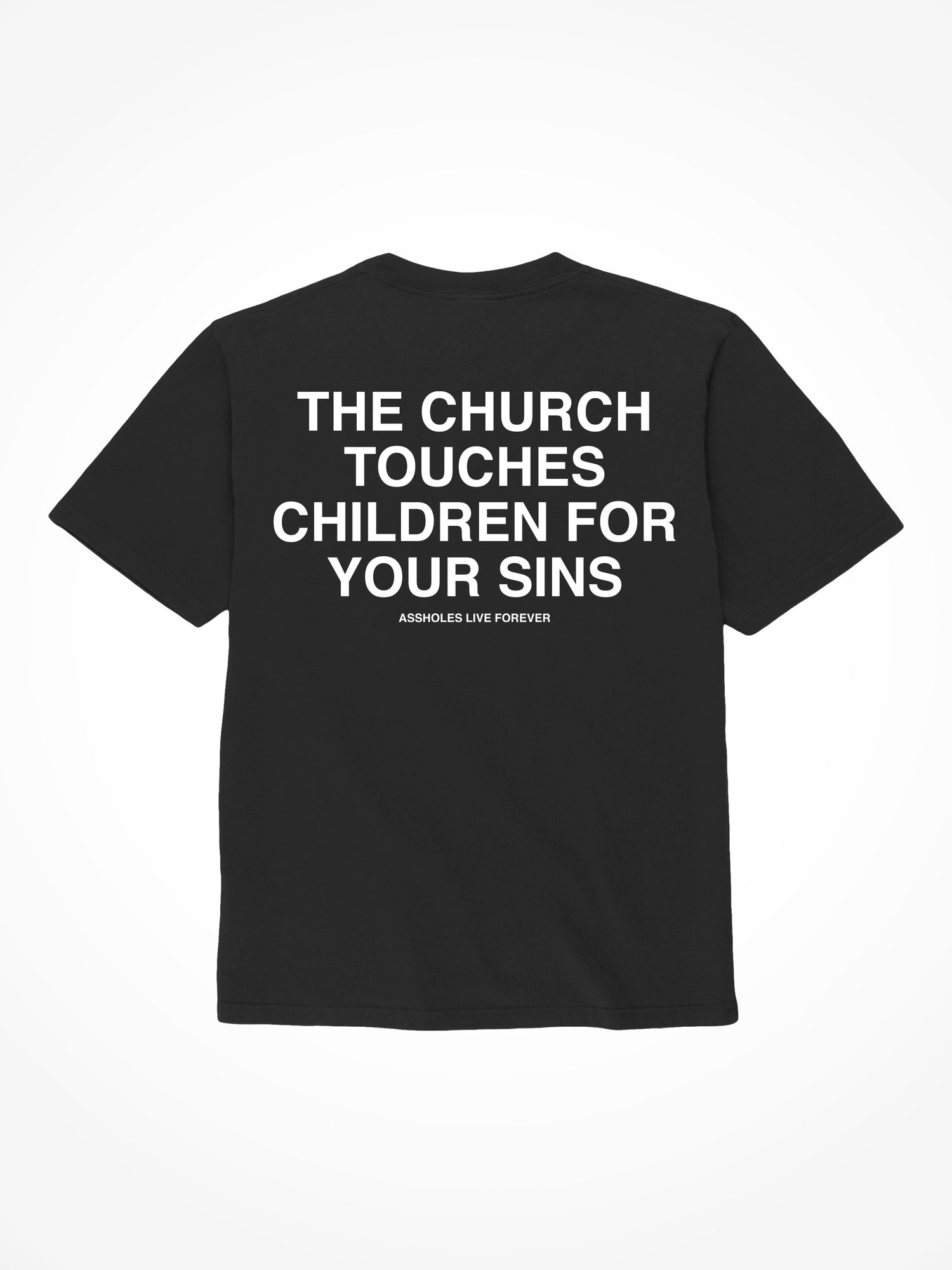 The Church Touches Children - Black T-Shirt