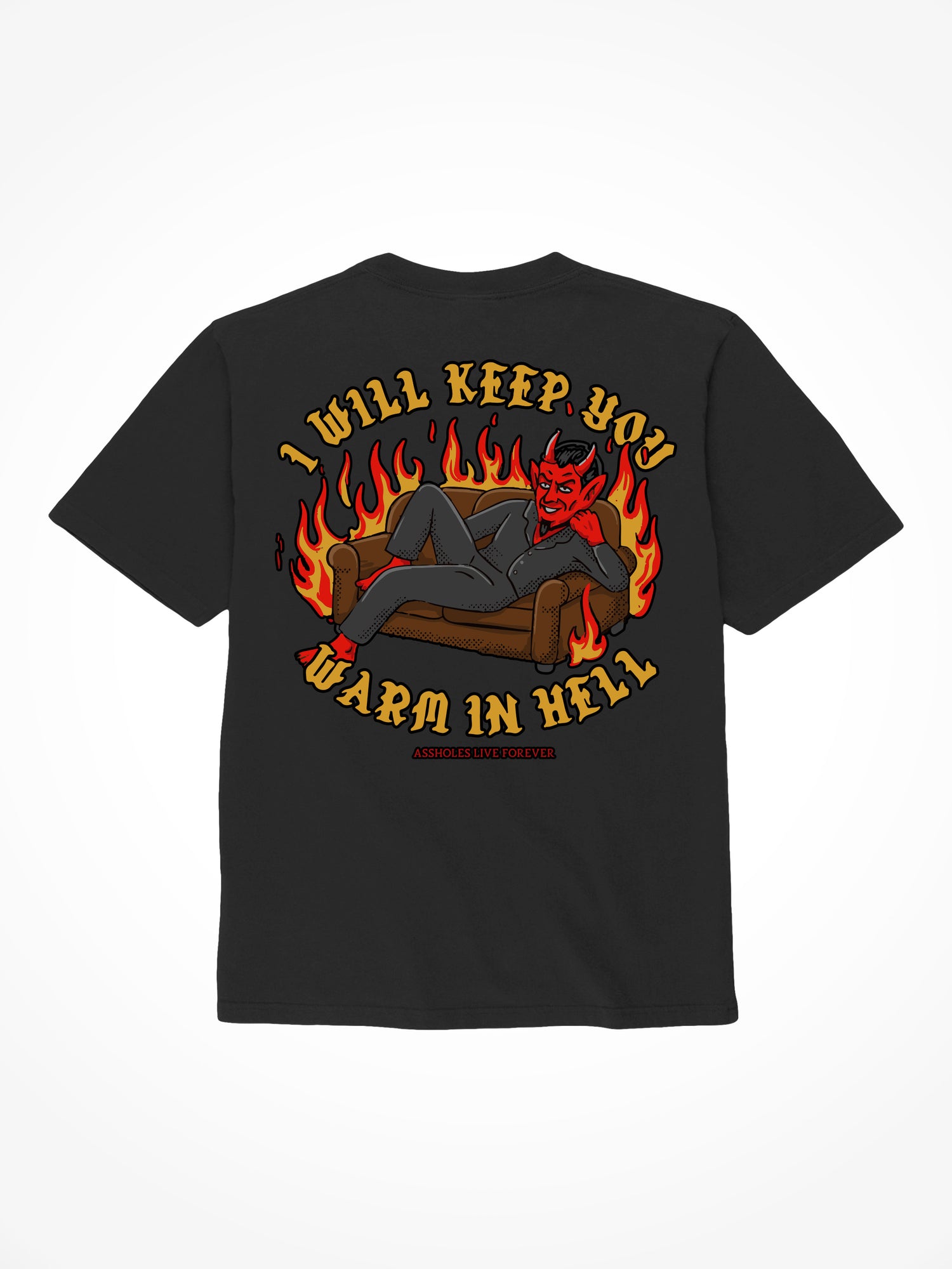 Warm in Hell - Black T-Shirt