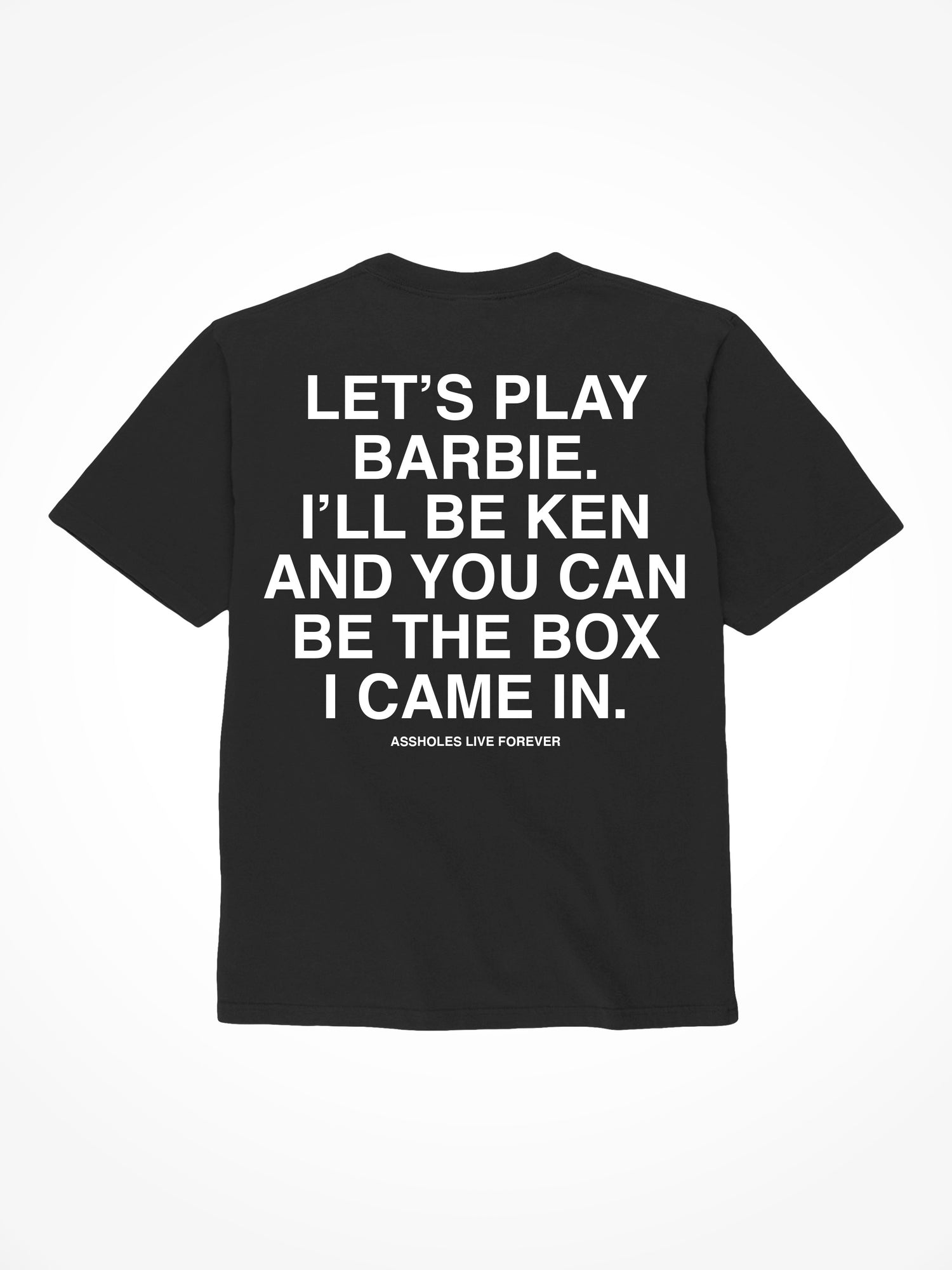Lets Play Barbie - Black T-Shirt