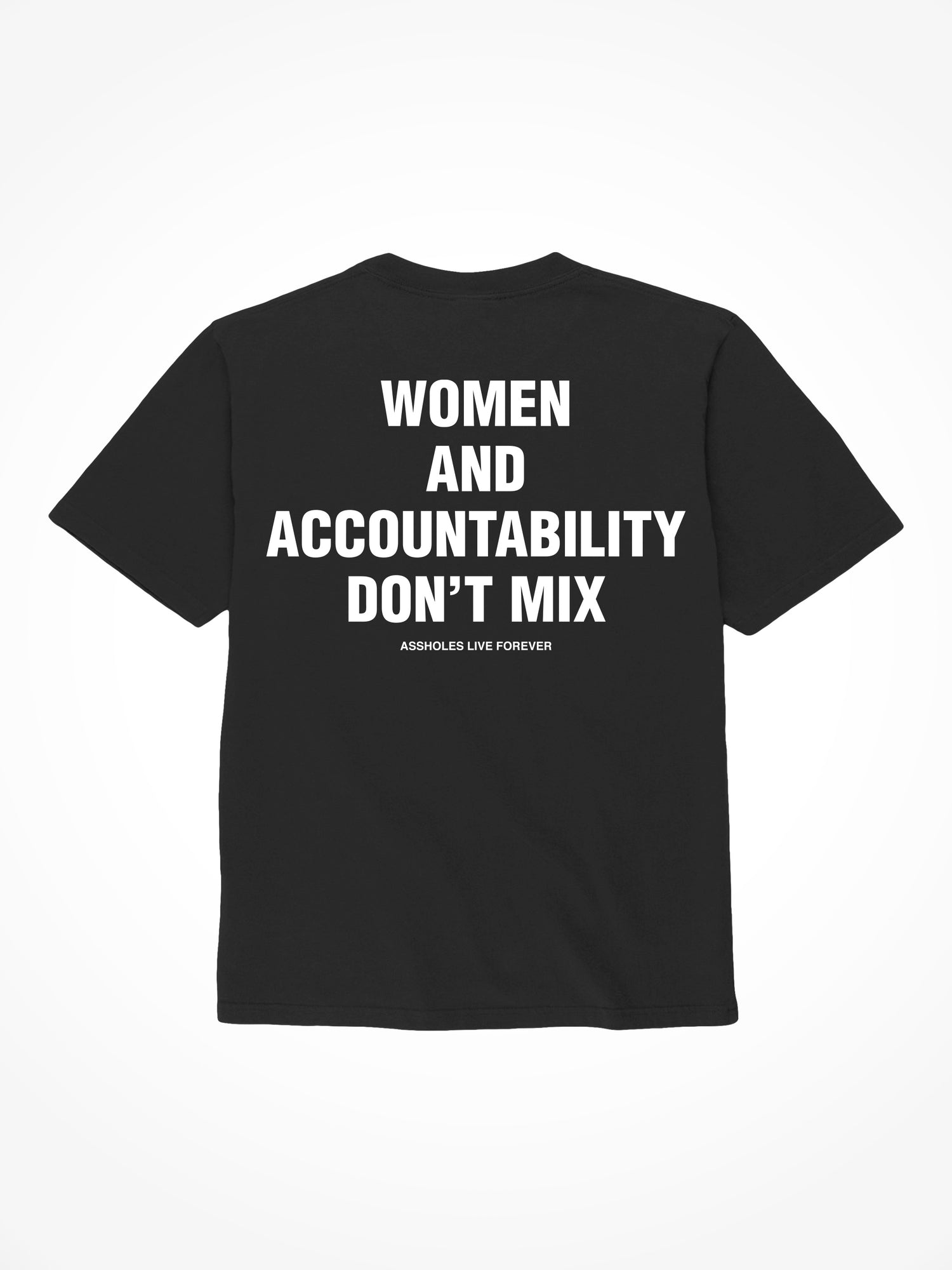 Women and Accountability - Black T-Shirt
