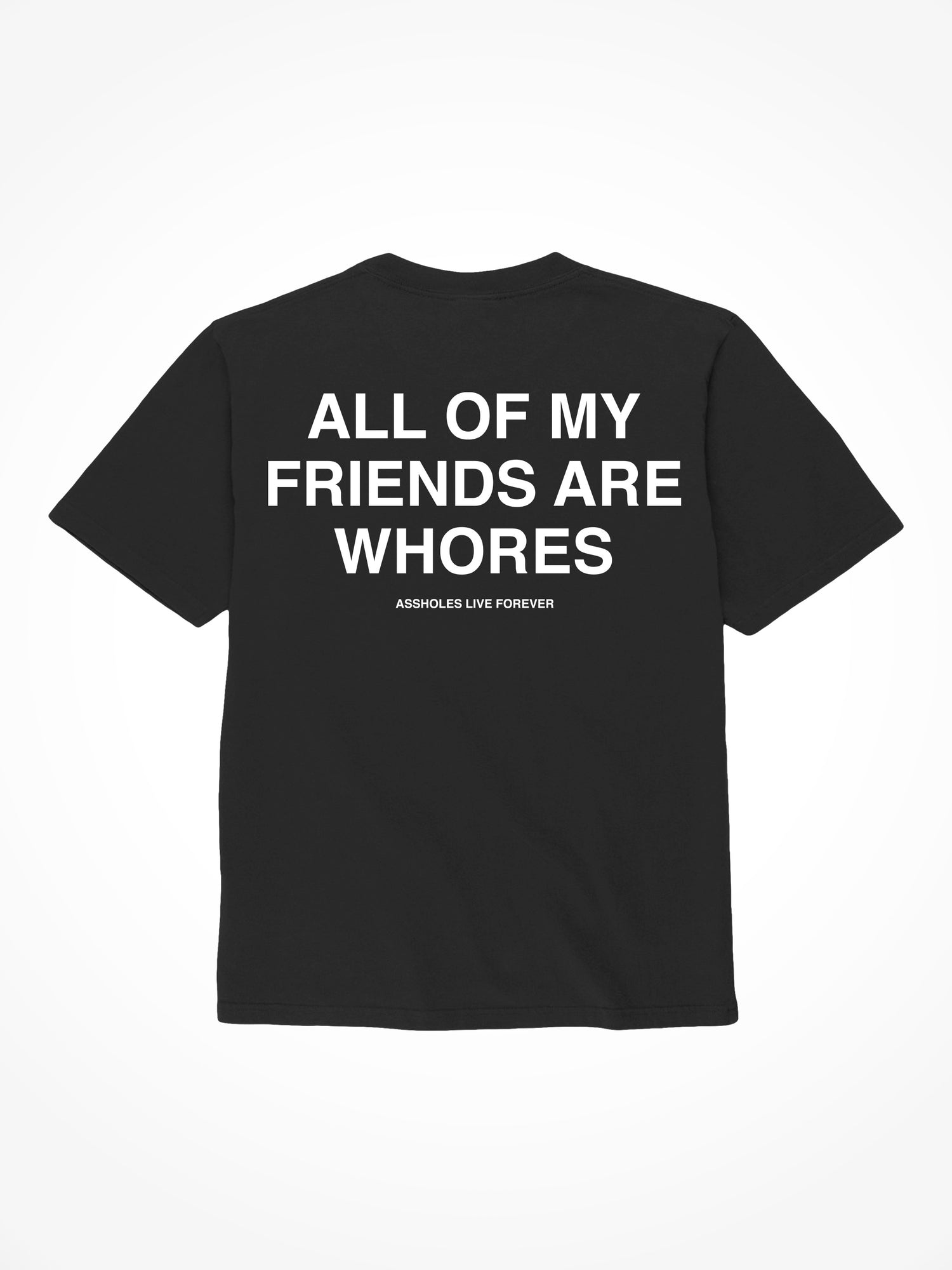 All My Friends Are Whores - Black T-Shirt