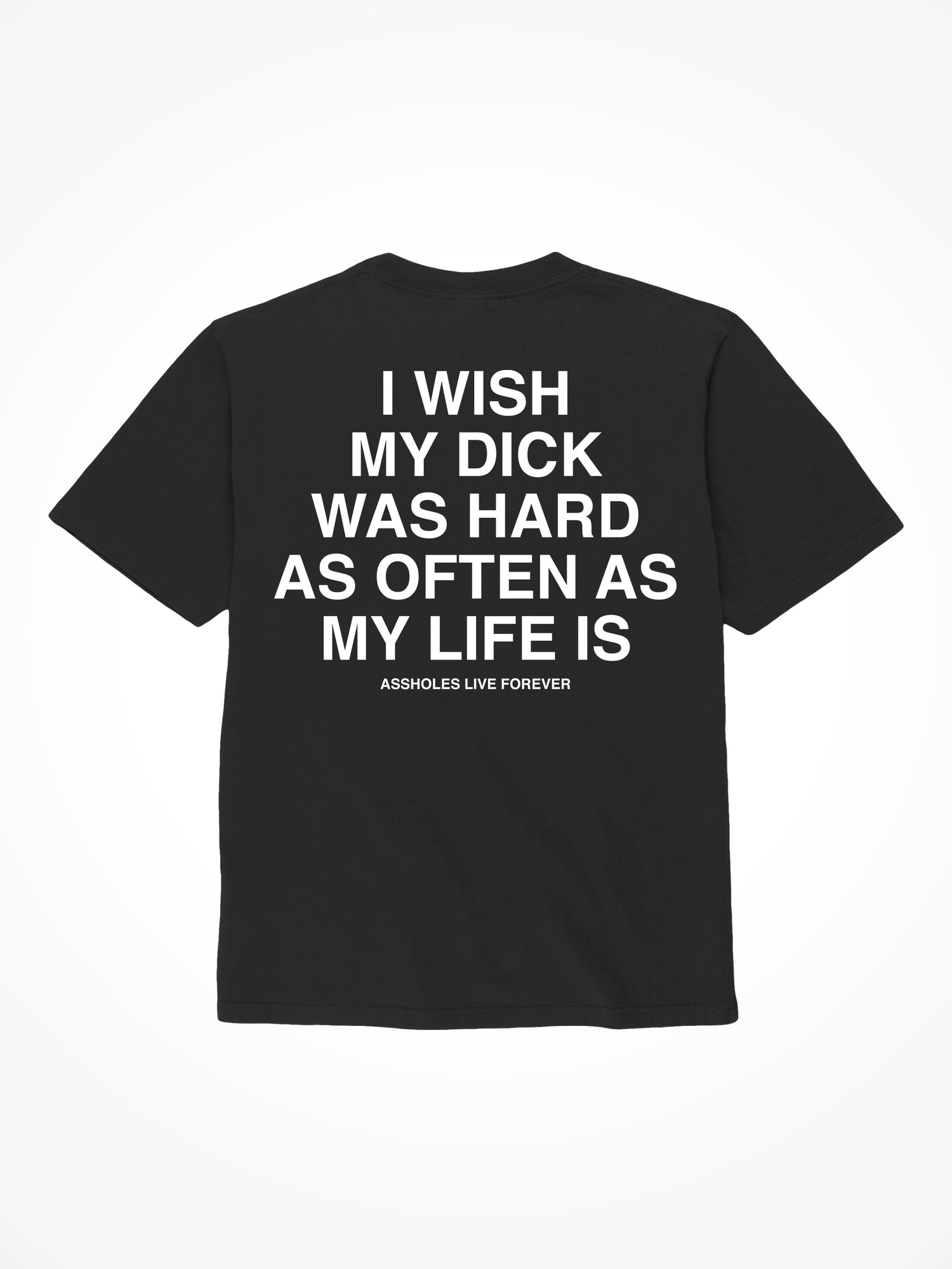 I Wish My Dick Was Hard - Black T-Shirt