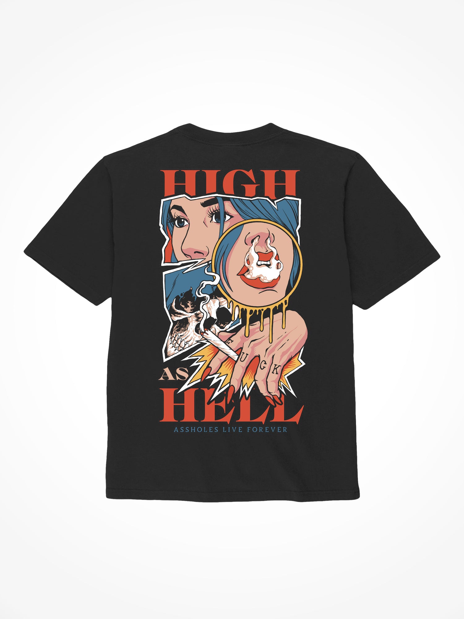 High as Hell Smoke - Black T-Shirt