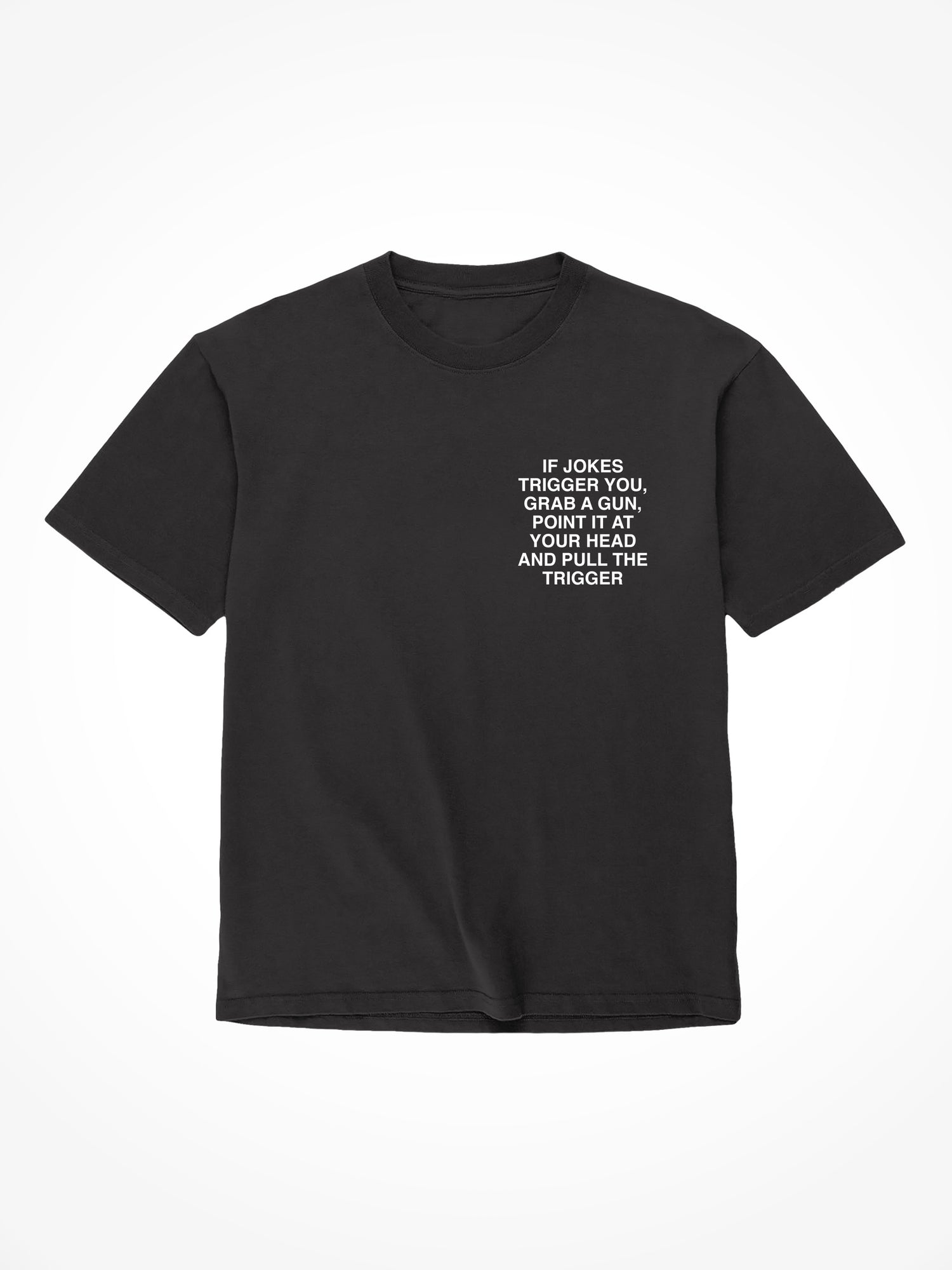 If Jokes Trigger You - Black T-Shirt