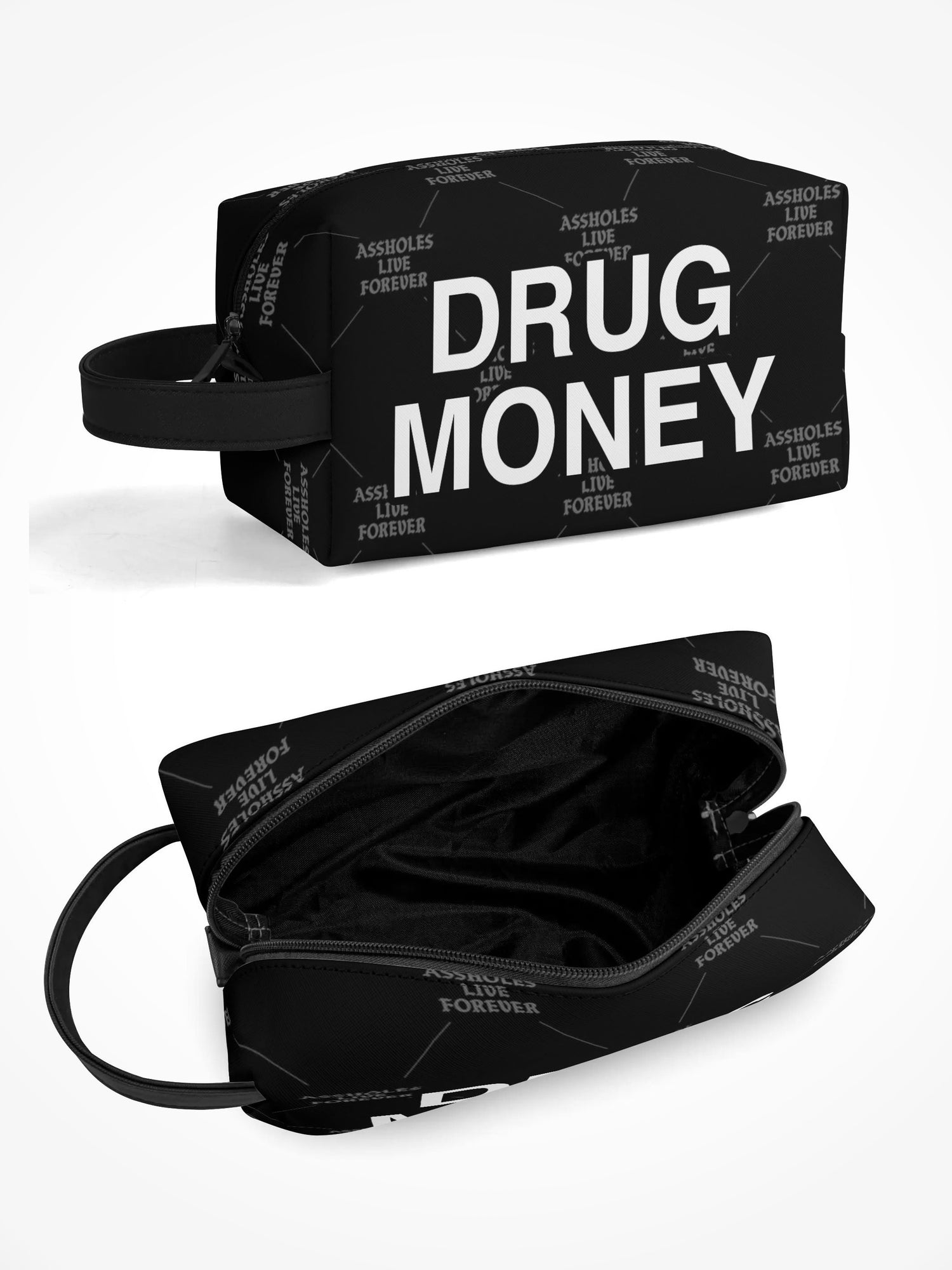 Toiletry Bag - DRUG MONEY ALF TILE BLACK