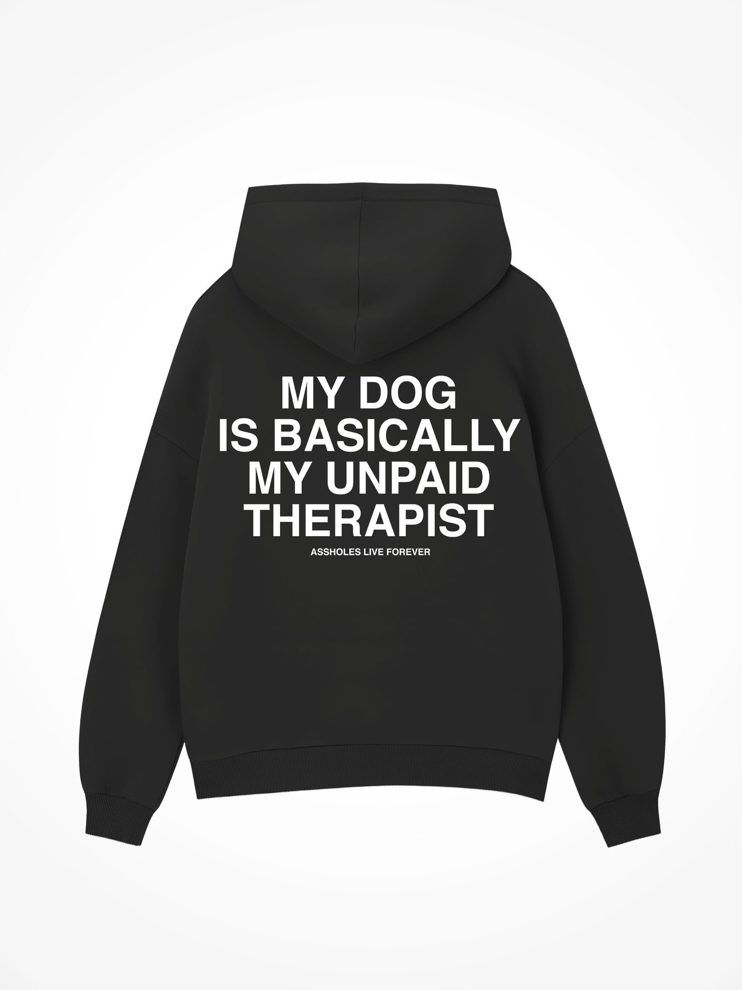 Unpaid Therapist - Black Hoodie