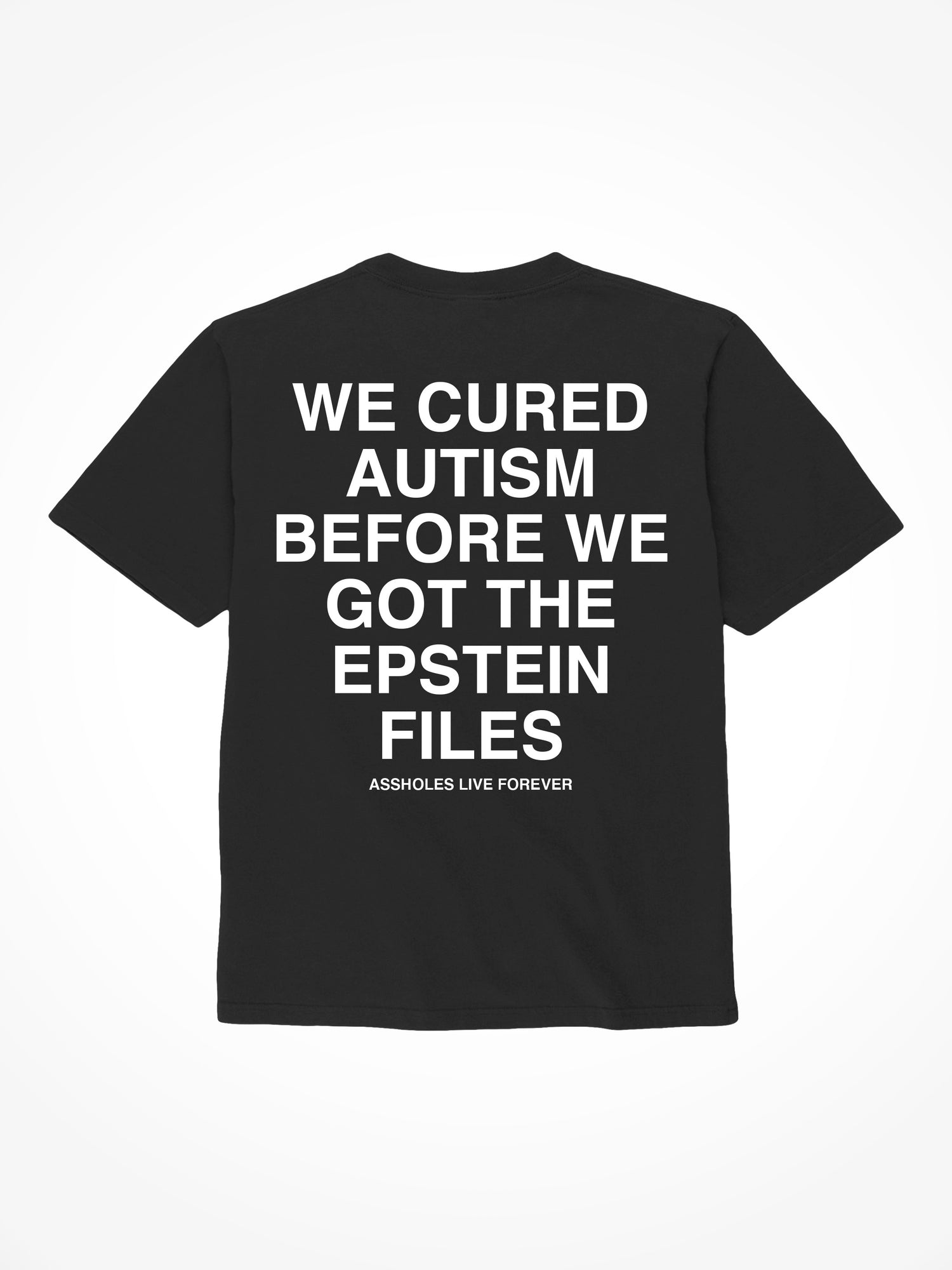 We Cured Autism - Black T-Shirt