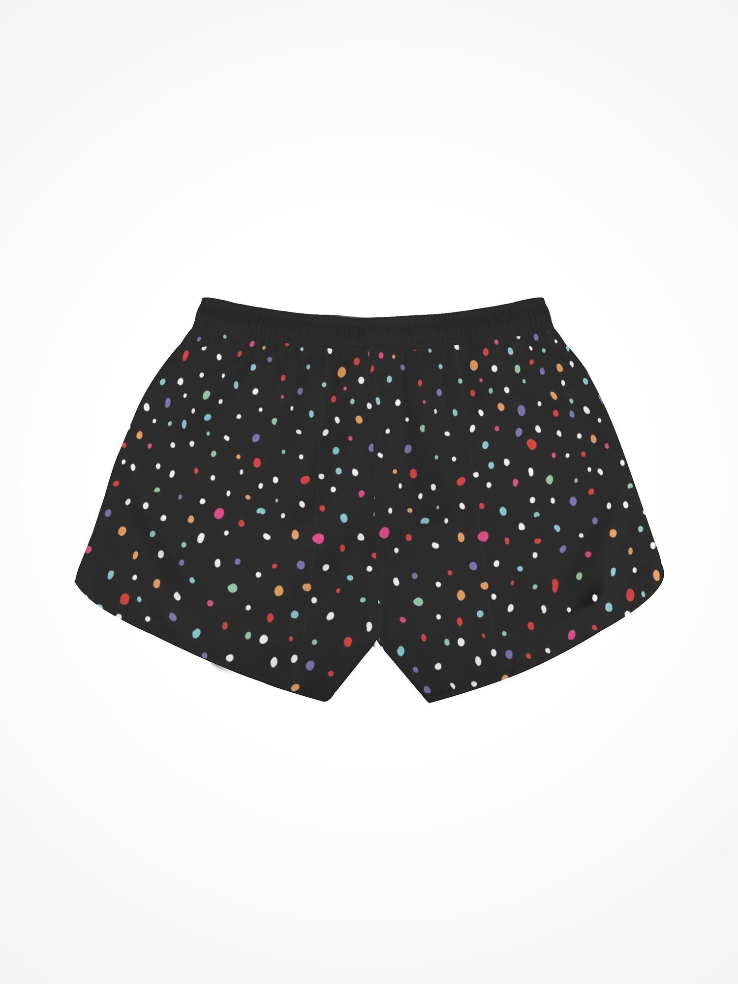 Womens All Over Print Casual Beach Shorts - ALF Dots
