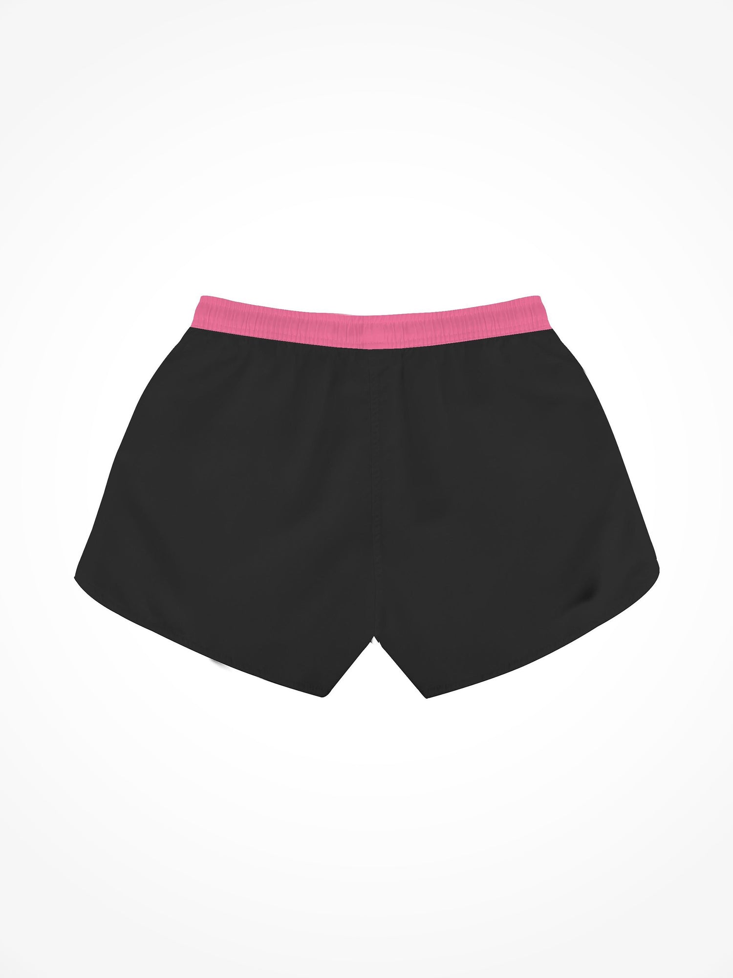 Womens All Over Print Casual Beach Shorts - ALF Black Pink