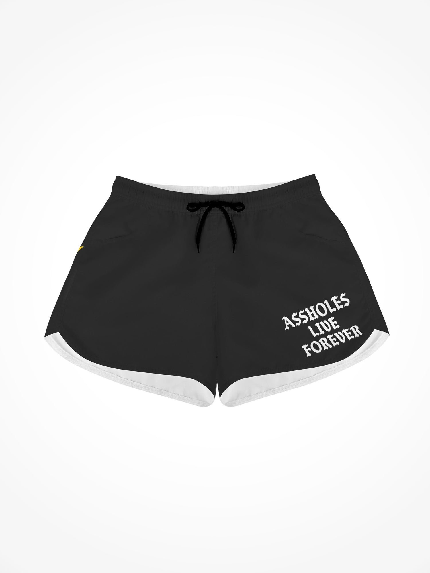 Womens All Over Print Casual Beach Shorts - BART EAT MY ASS